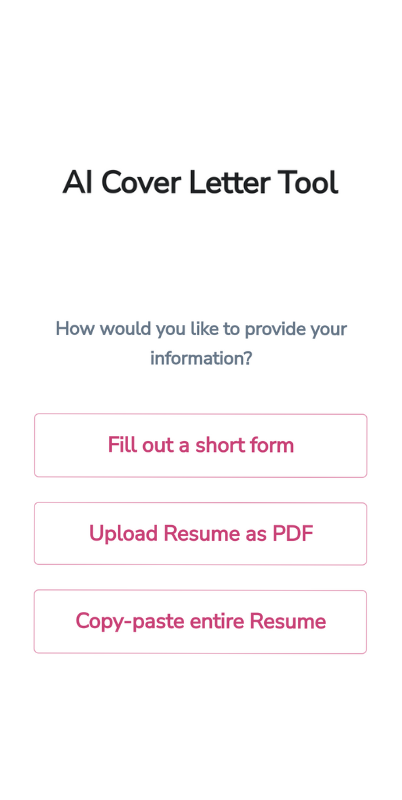 upload your cv